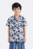 Boys' Floral Camp Collar Shirt