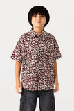 Boys' Abstract Print Casual Shirt