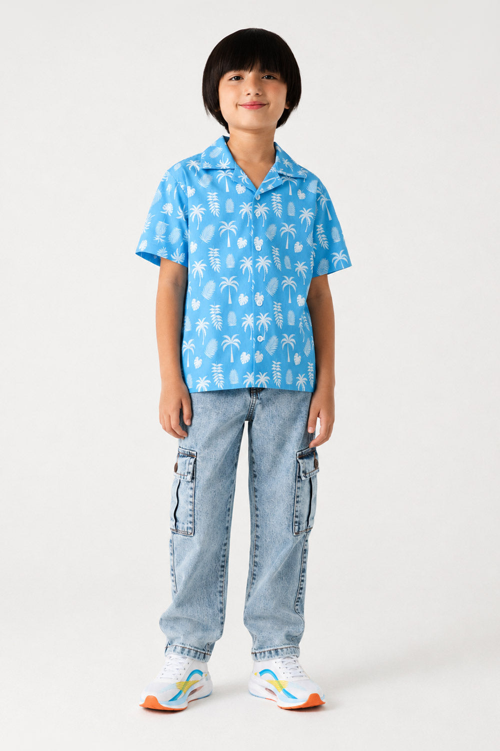 Boys' Blue Paradise Tropical Shirt