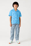 Boys' Blue Paradise Tropical Shirt
