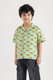 Boys' Leopard Print Casual Shirt