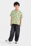 Boys' Leopard Print Casual Shirt