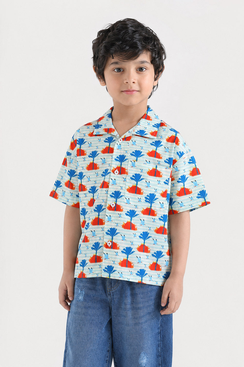 Boys' Tropical Sunset Shirt