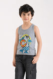 Boys' "Let's Go" Beach Bear Tank Top