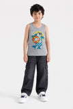Boys' "Let's Go" Beach Bear Tank Top