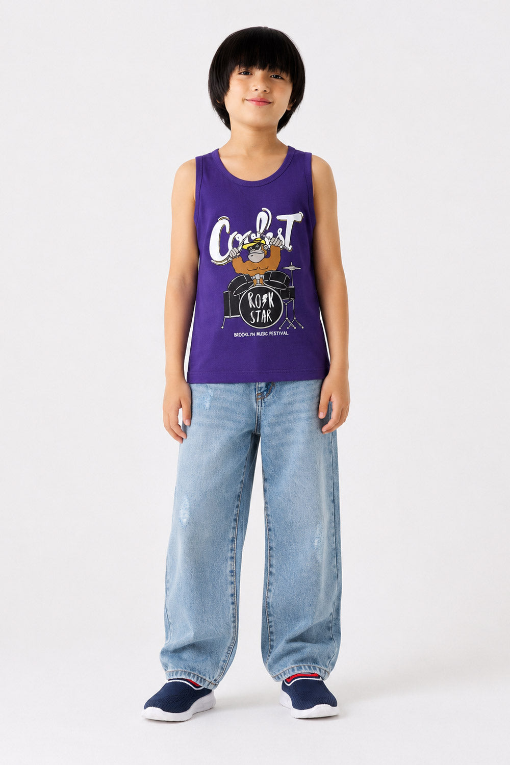 Boys' Rock Star Gorilla Tank Top