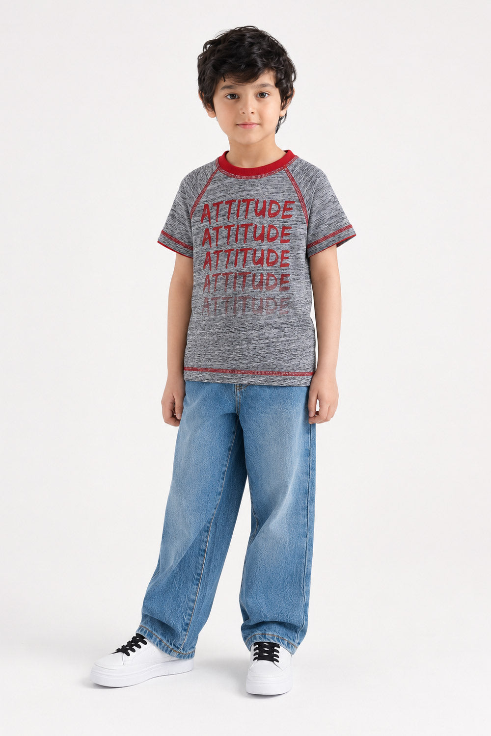 Boys' "Attitude" Raglan Tee