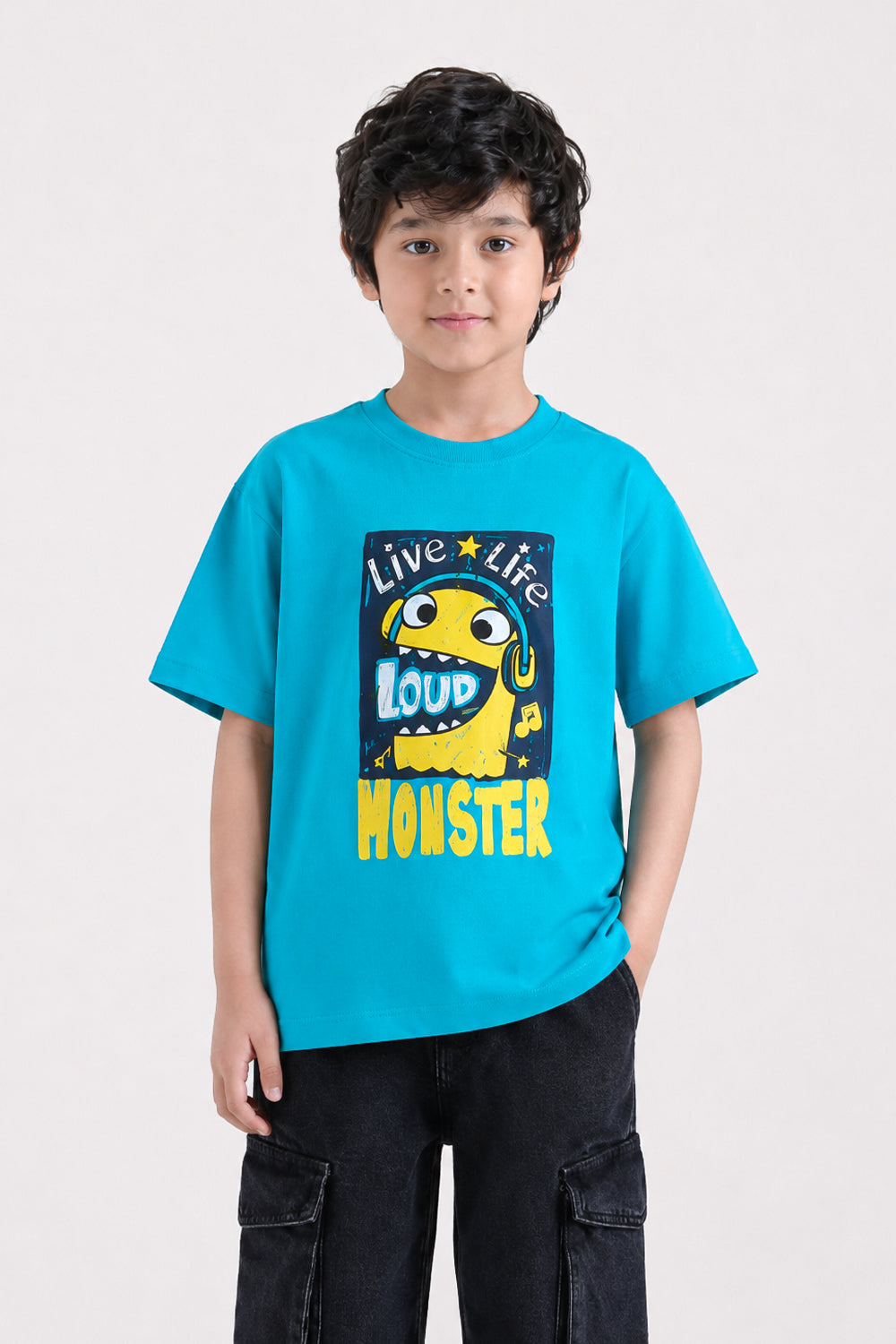 Boys' Turquoise Graphic Tee