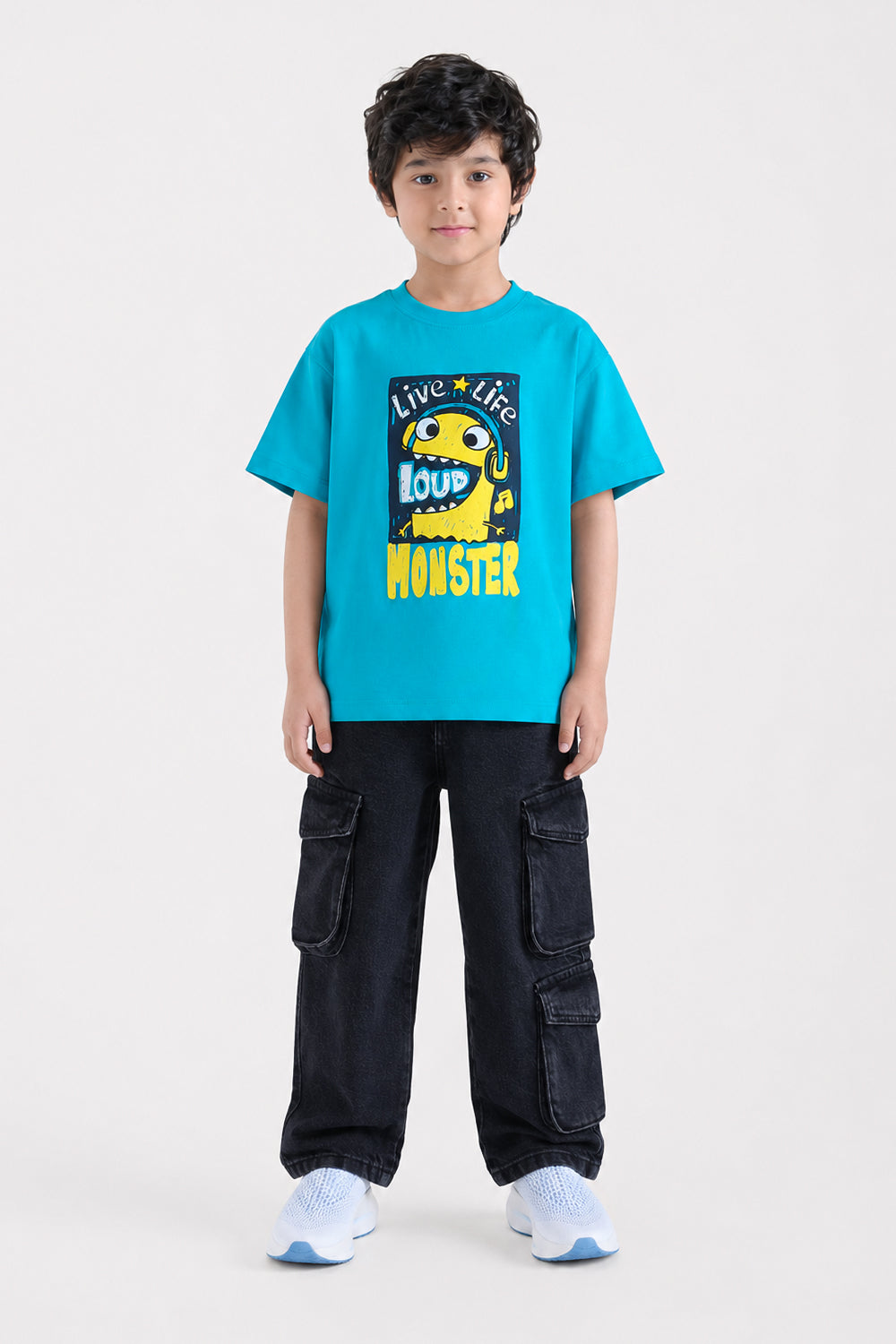 Boys' Turquoise Graphic Tee