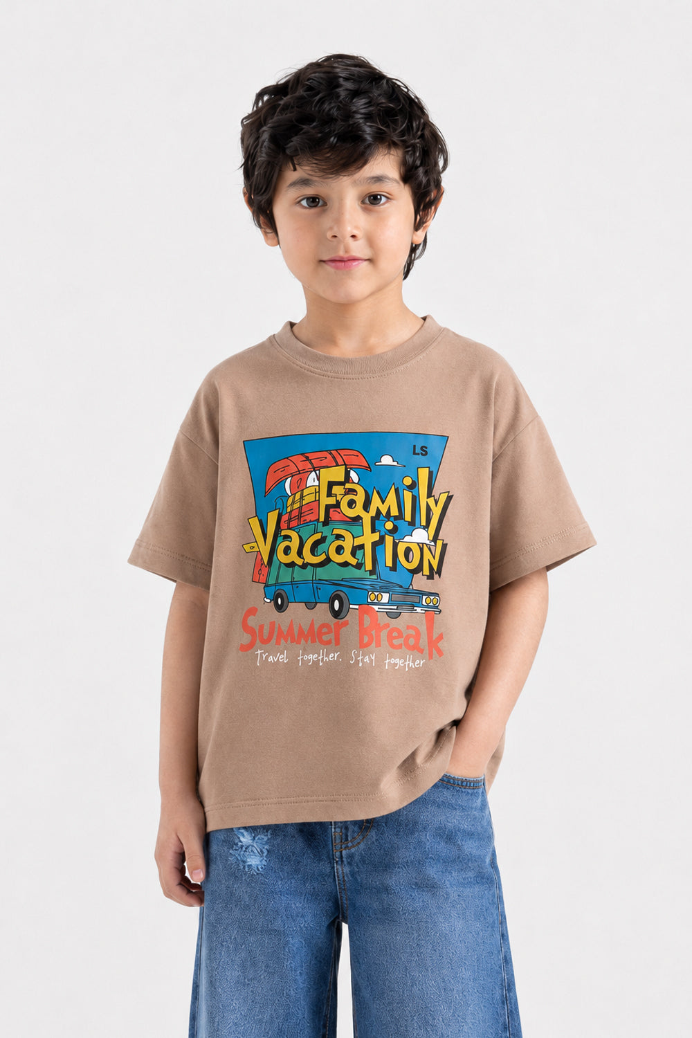Boy's Family Vacation Graphic Tee