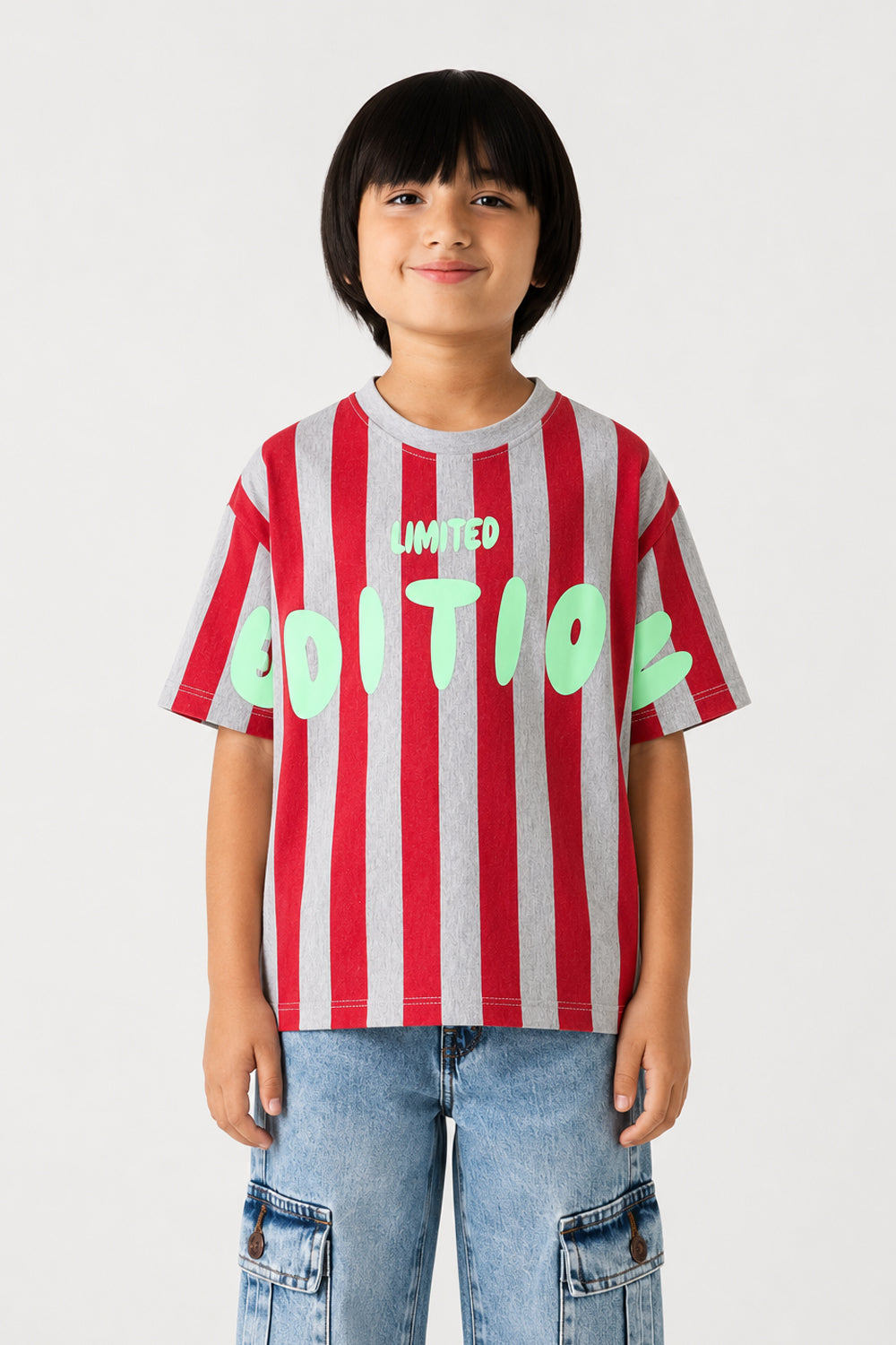 Boys' Striped Boxy Fit T-Shirt