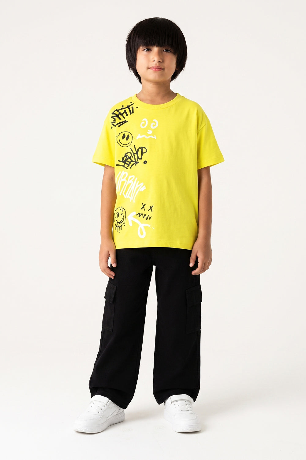 Boys' Street Style Urban Graffiti Tee