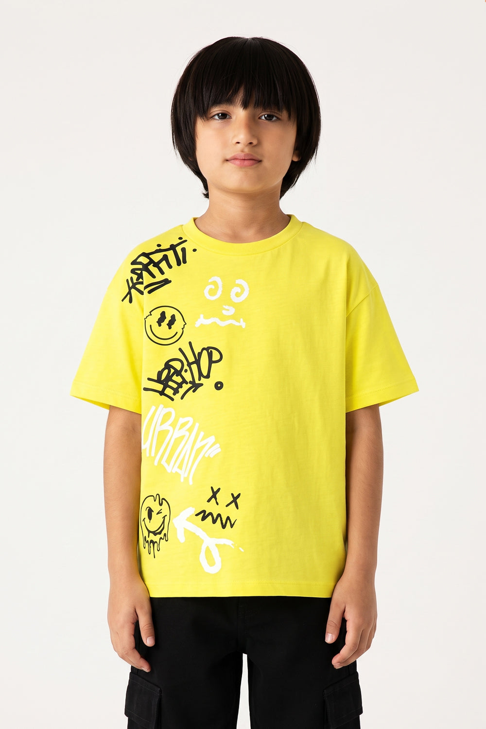 Boys' Street Style Urban Graffiti Tee