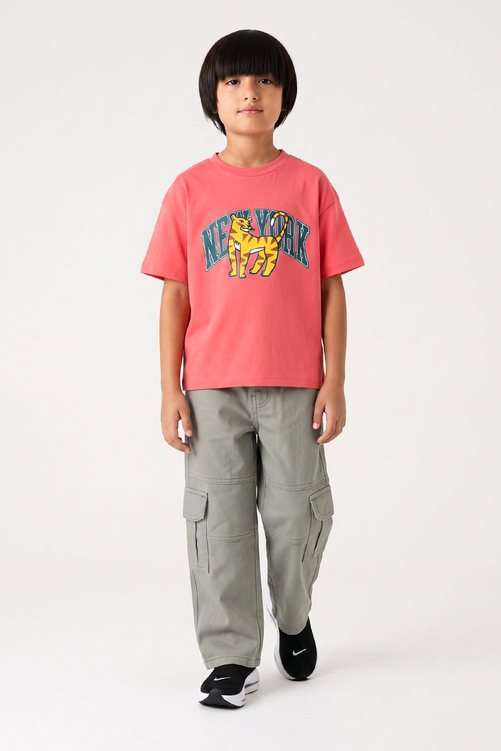 Boys' New York Tiger Graphic Boxy Fit Tee