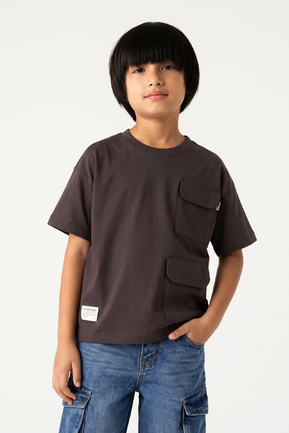 Boys' Double Pocket Boxy Tee