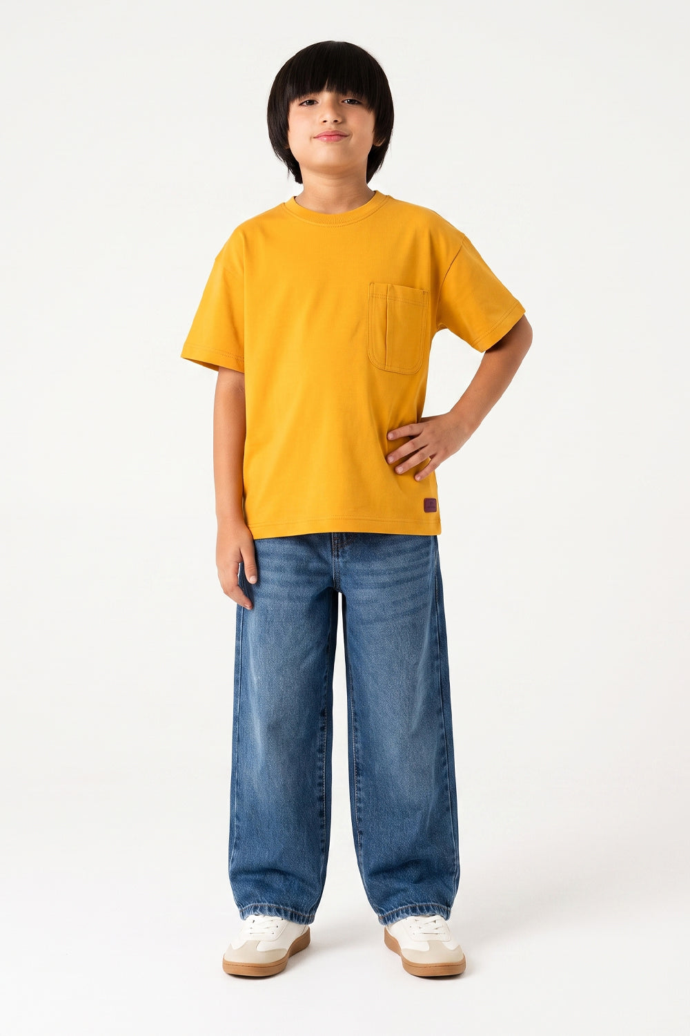 Boys' Essential Pocket Boxy Tee