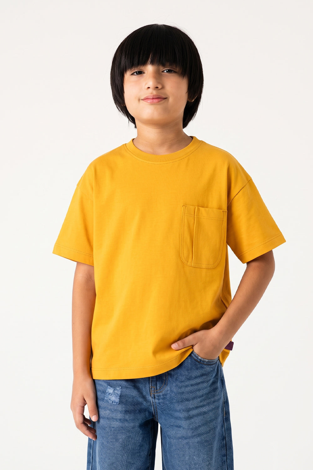 Boys' Essential Pocket Boxy Tee
