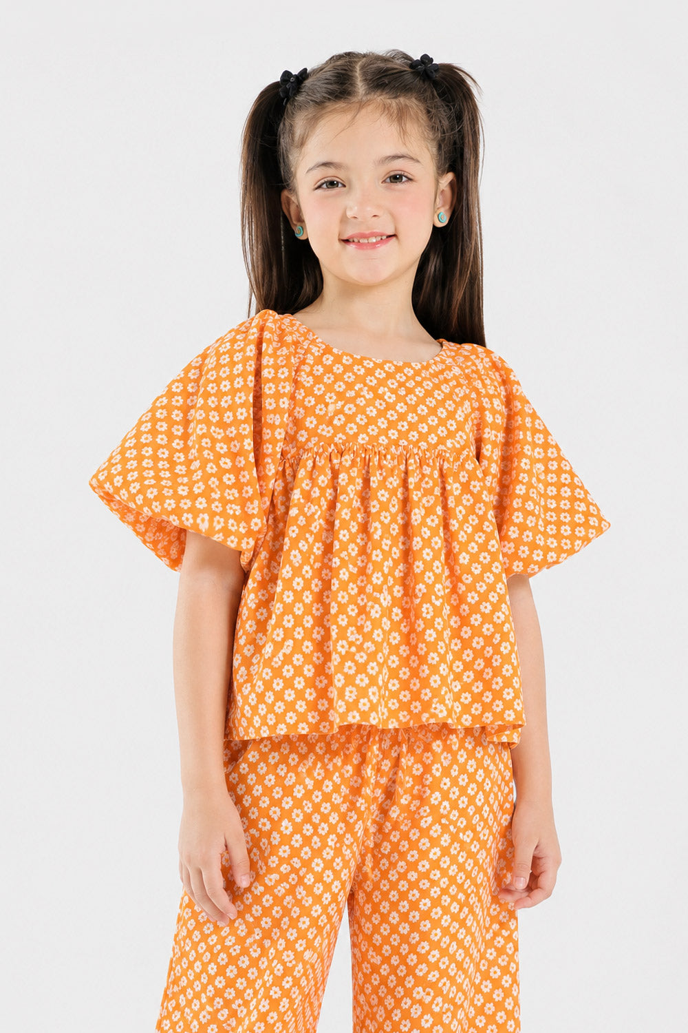 Girls' Floral Print CO-ORD Set