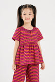 Girls' Geometric Peplum Co-Ord Set