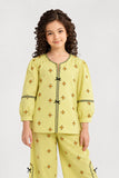 Girls’ Embroidered Lime Co-Ord Set