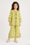 Girls’ Embroidered Lime Co-Ord Set