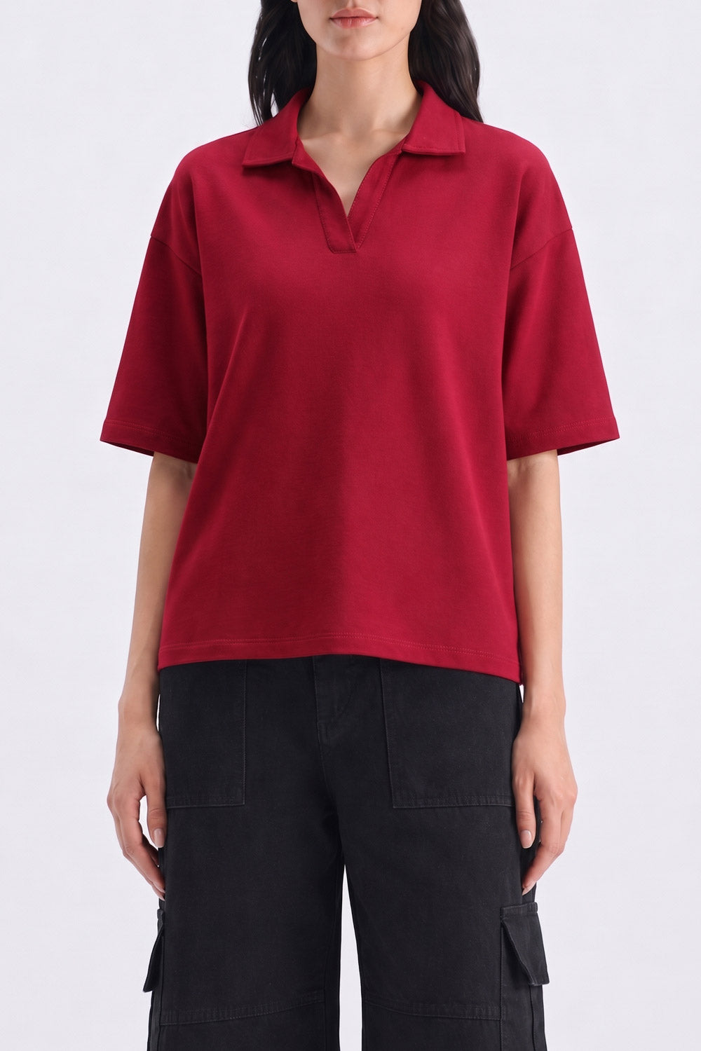 Women's Relaxed Boxy Fit Polo