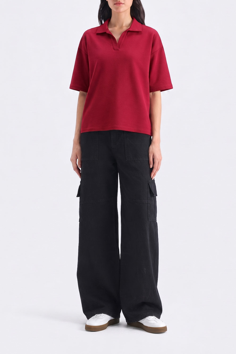 Women's Relaxed Boxy Fit Polo