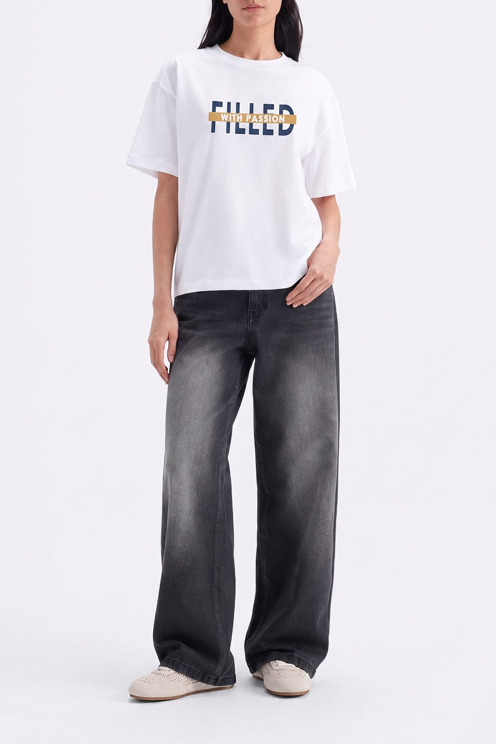 Women's "Filled With Passion" Boxy Fit Tee