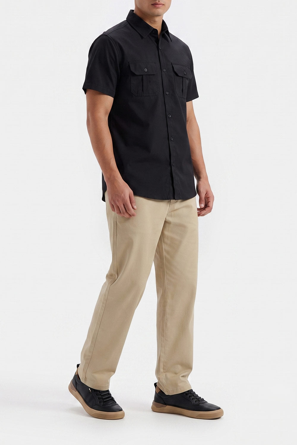 Men's Double Pocket  Casual Shirt