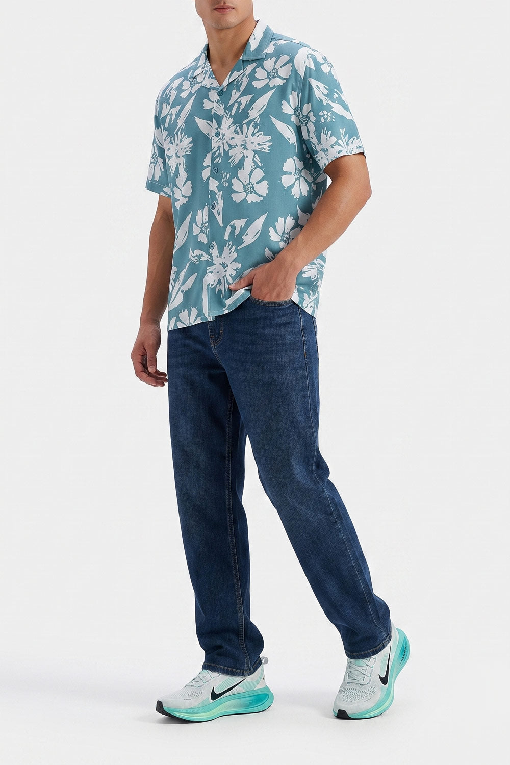 Men’s Botanical Print Resort Shirt