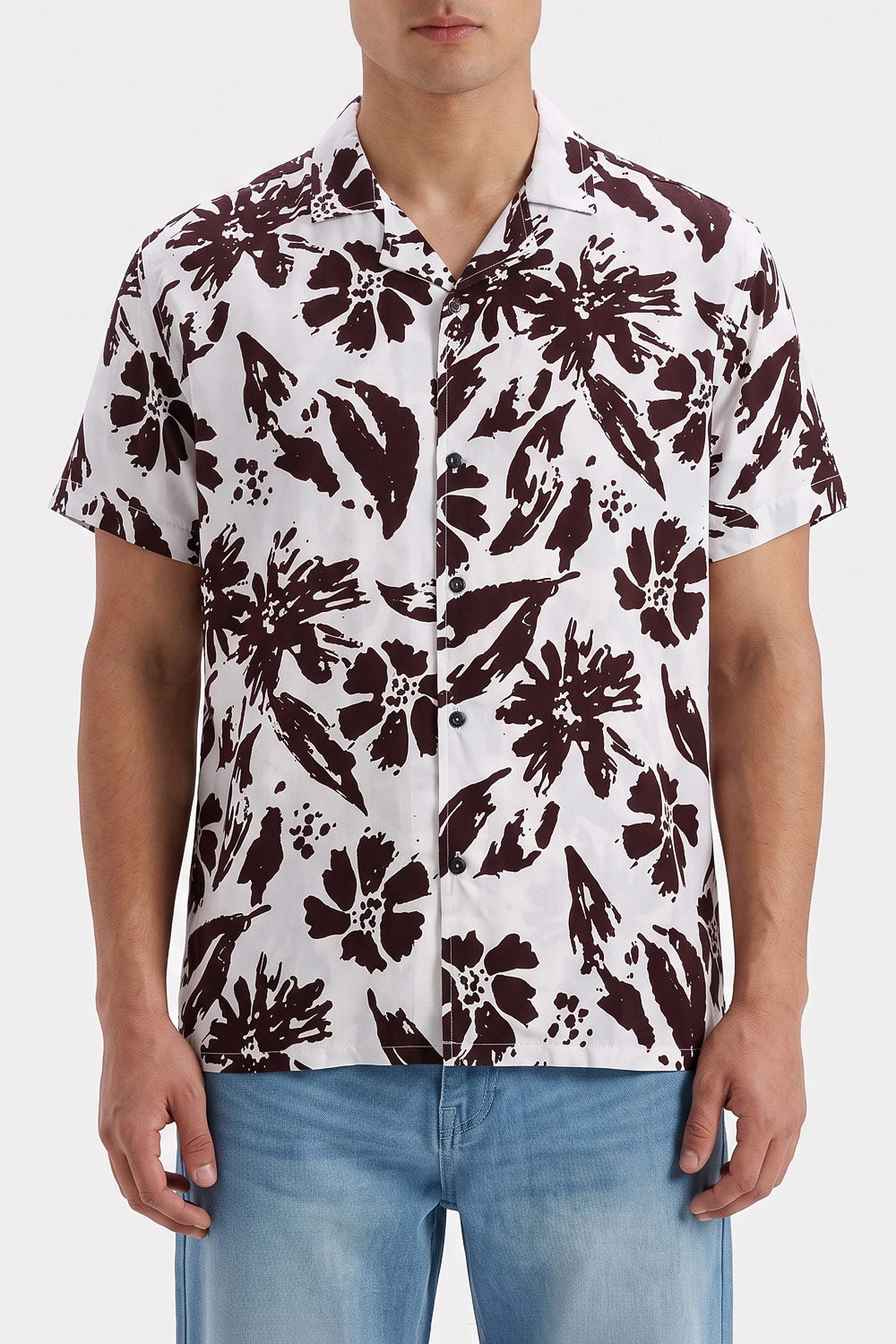 Men’s Digital Print Casual Shirt