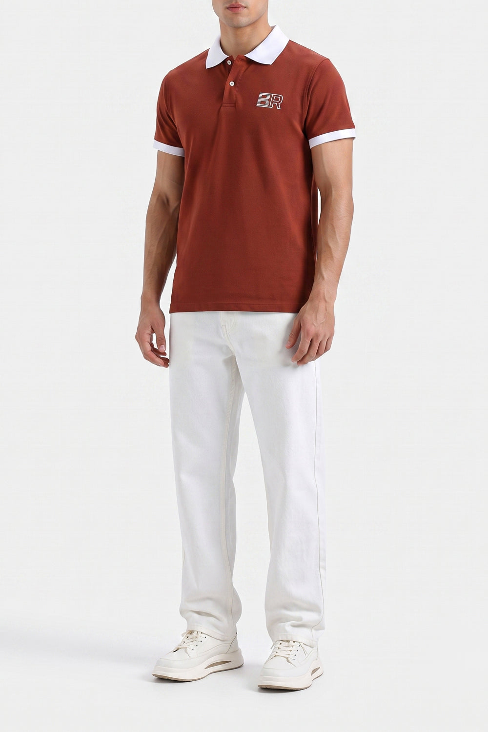 Men's Contrast Trim Polo Shirt
