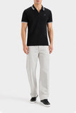 Men's Black jacquard Polo