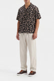 Men's Abstract Cuban Collar Shirt