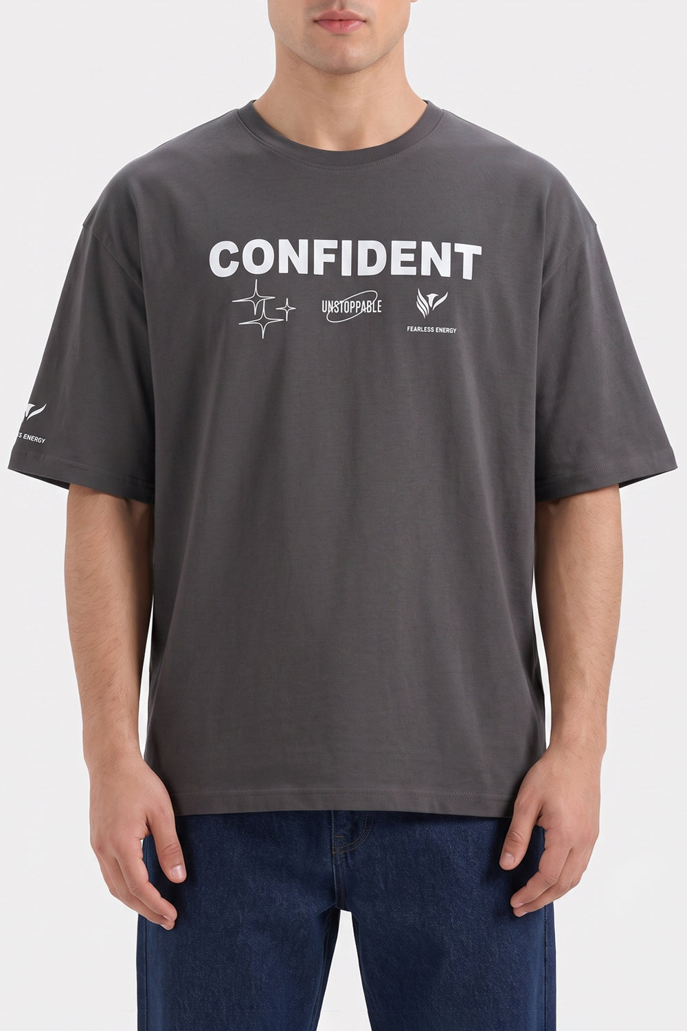Men's CONFIDENT Oversized Graphic Tee