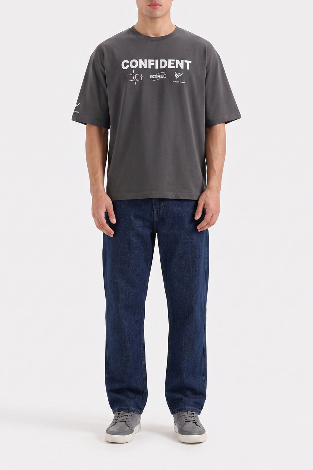 Men's CONFIDENT Oversized Graphic Tee
