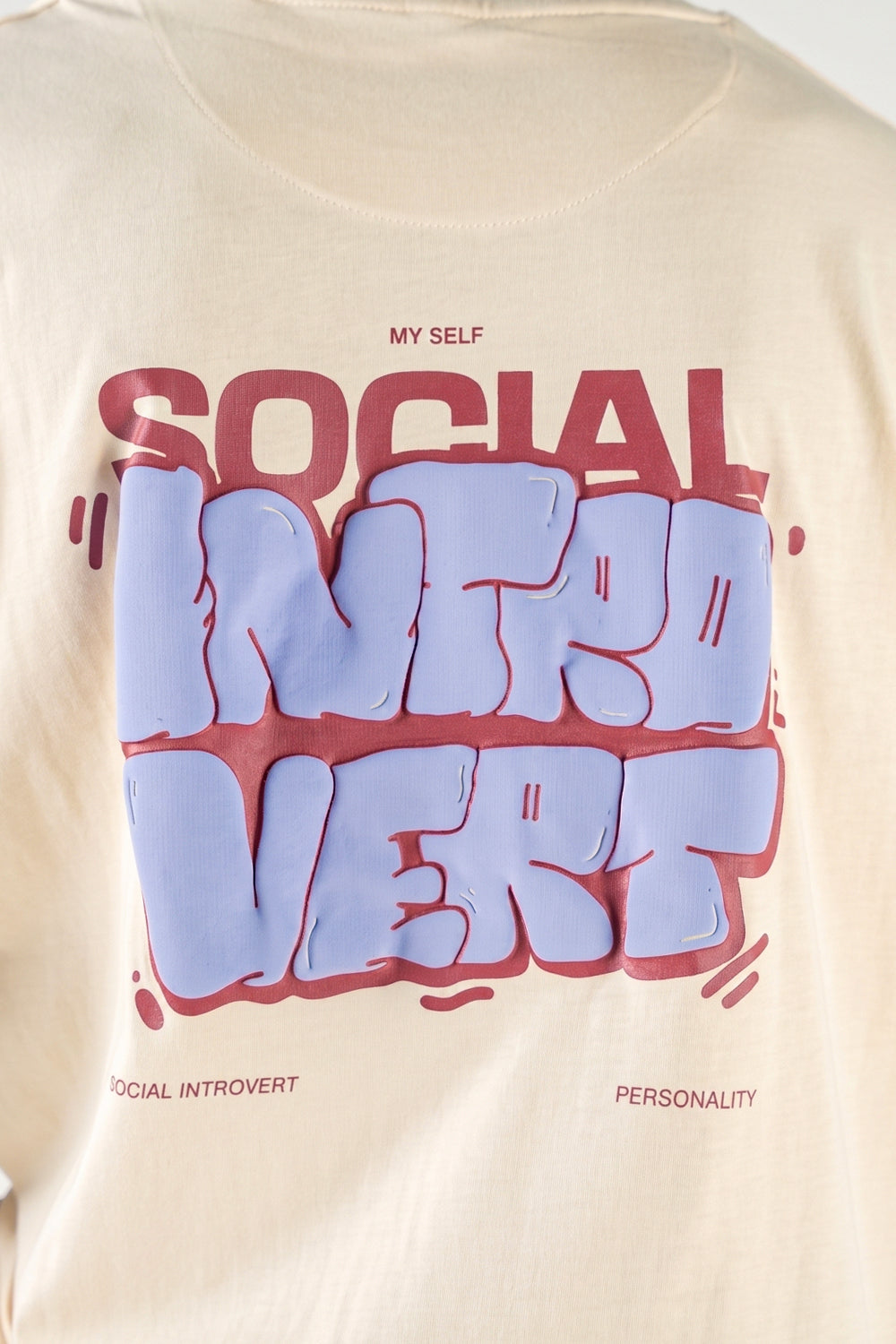 Men's Social Introvert Oversized Crew