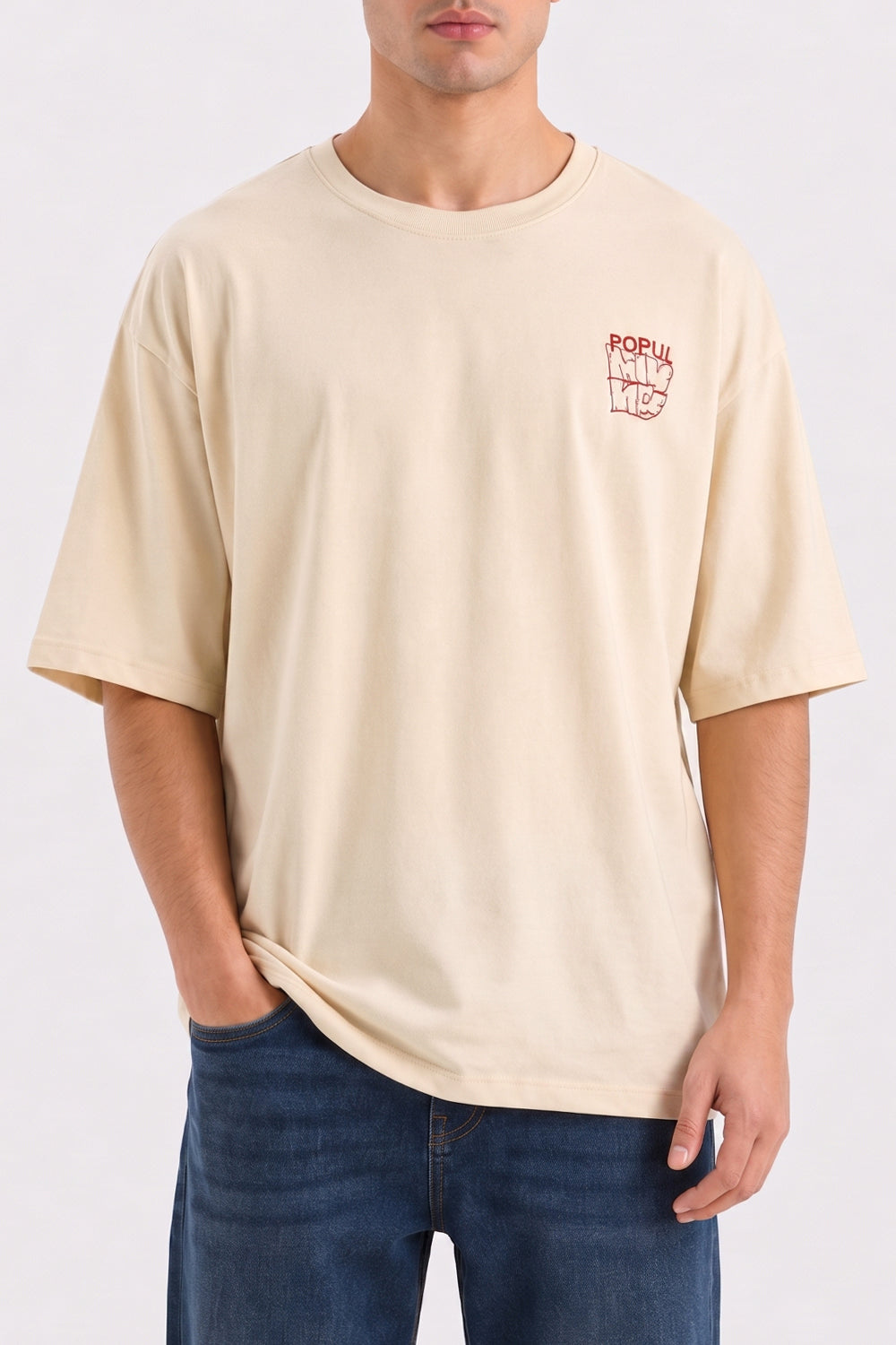 Men's Social Introvert Oversized Crew