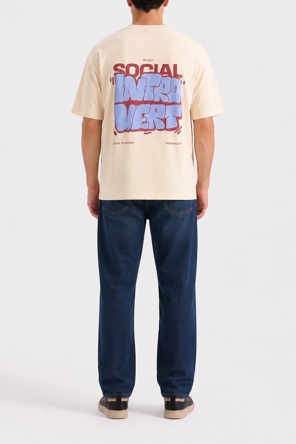 Men's Social Introvert Oversized Crew