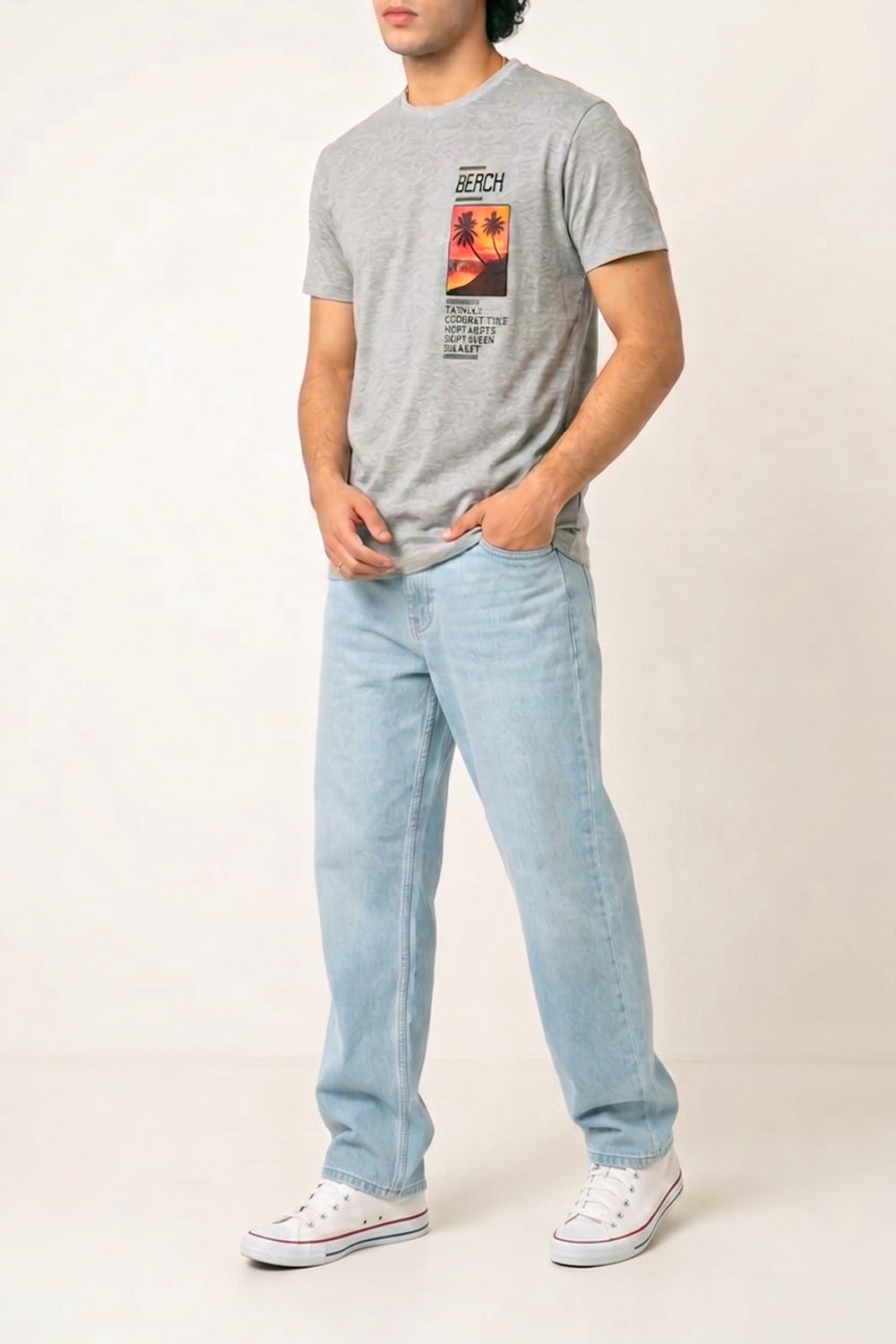 Men’s Graphic Sunset Beach Tee