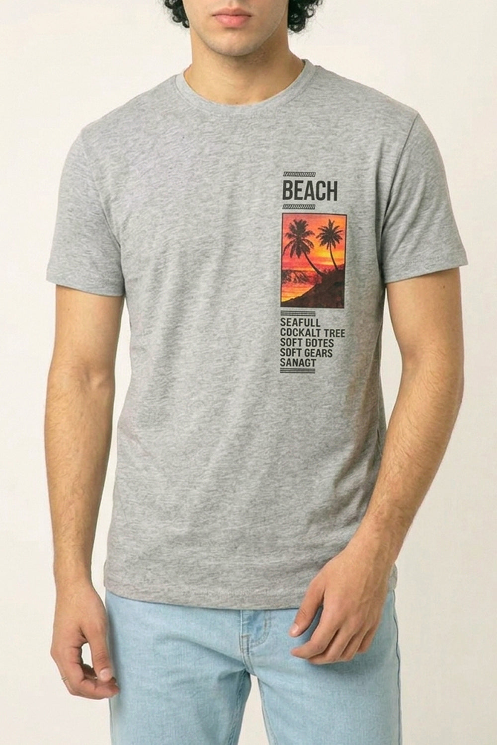Men’s Graphic Sunset Beach Tee