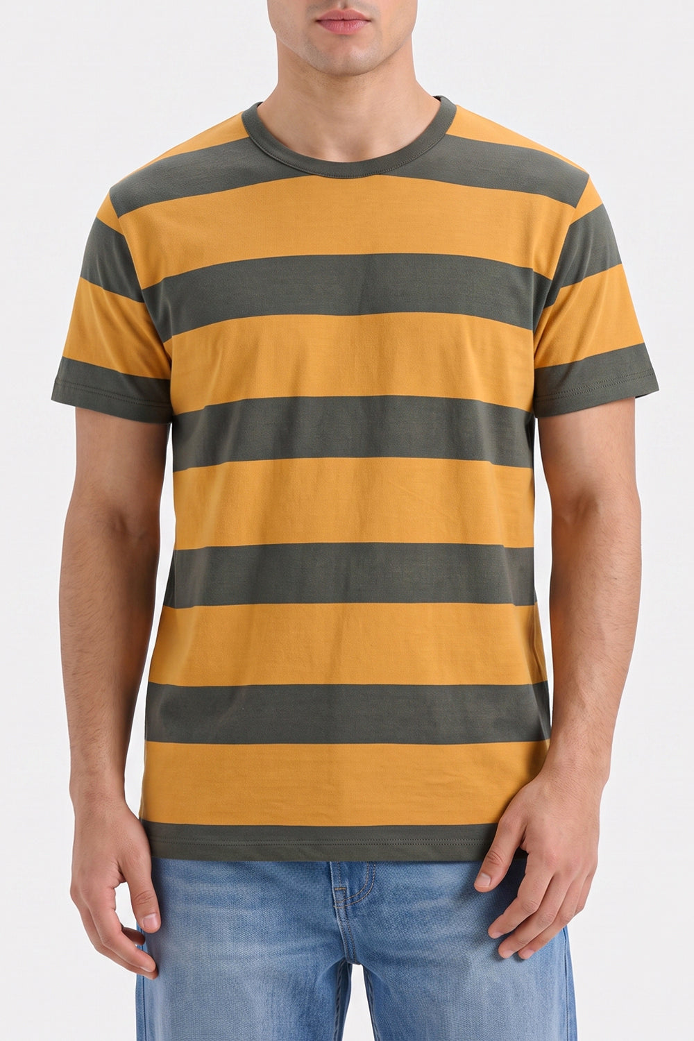 Men's Varsity Striped Jersey Tee
