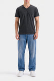 Men's Charcoal V-Neck Tee