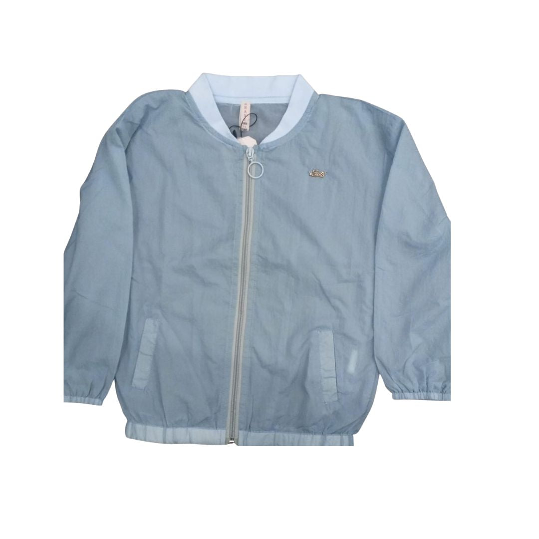 Pink & Powder Blue Zipper