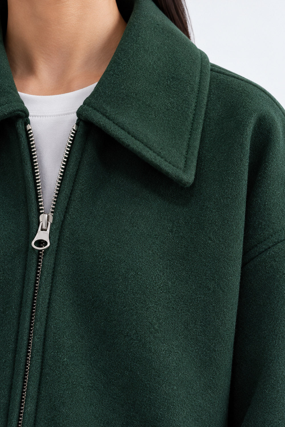 ZIP-UP WOOL JACKET