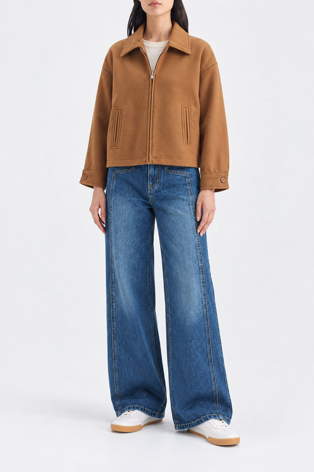 ZIP-UP WOOL JACKET