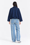 SUEDE BUBBLE HEM JACKET