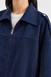 SUEDE BUBBLE HEM JACKET