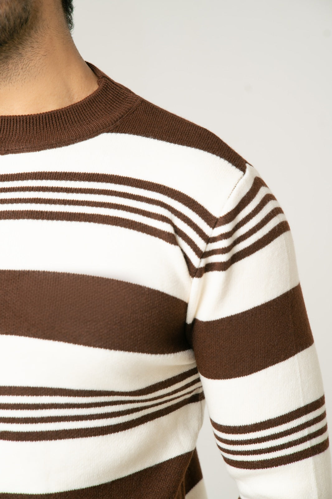 The Classic Earth Tone Stripe Sweater
