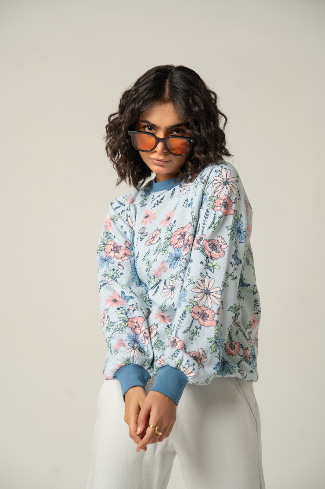 The Floral Print Crewneck Sweatshirt